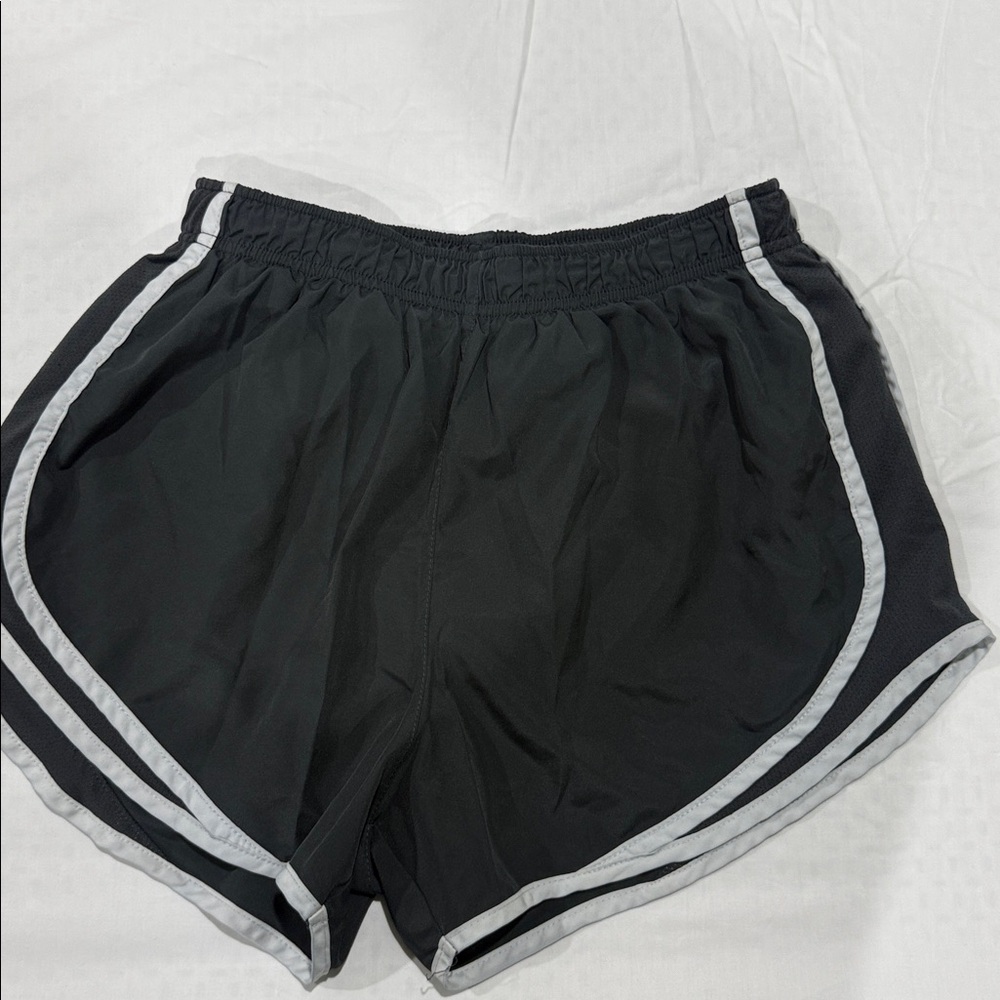 Black Athletic Shorts with White Trim